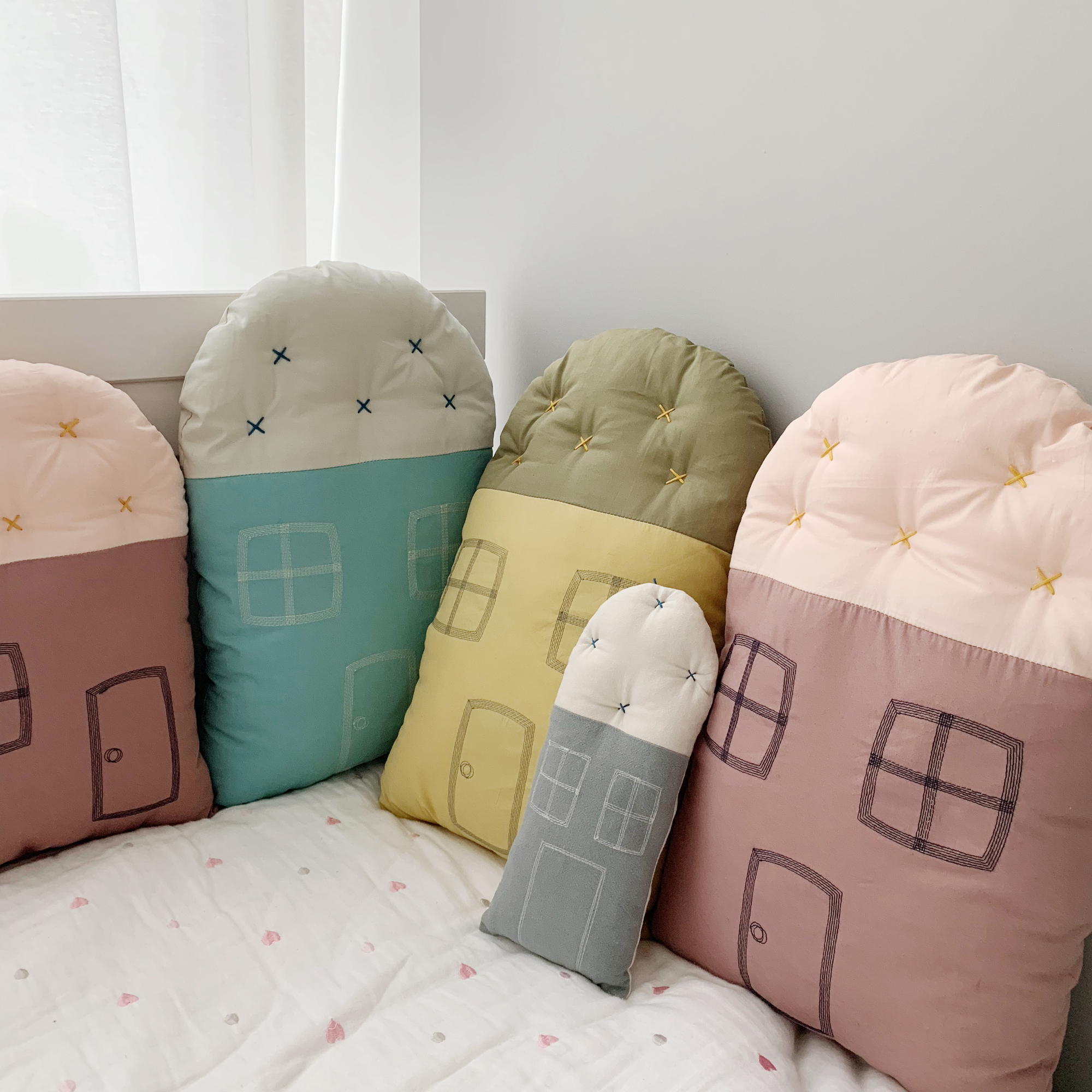 Holding Ram Morandi Small House Soft Bag Children house Home Decorative Cotton Cushions Nordic Style Bed Surround Girl Toys