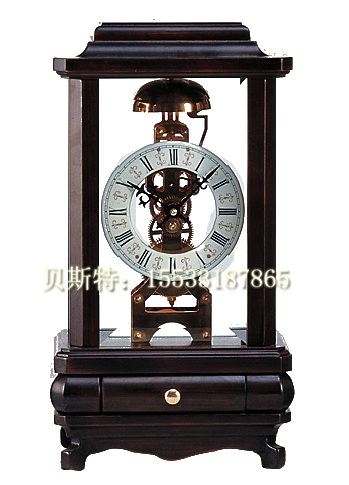 Watch Watch Classical Machinery Pure Copper Core Wooden Seat Bell Old Upper String Imitation Antique Like Board Room Fireplace