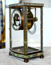 Siming clock cloisonné all-copper mechanical clock old winding classical clock model room fireplace entrance clock