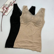 Peal fan autumn winter new warm bunk body shapewear womens bottom vest lace side plastic type sashimi blouses
