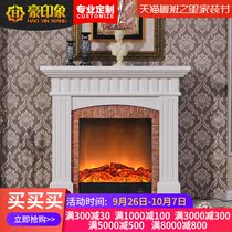 Hao impression European simple fireplace decorative cabinet American solid wood TV cabinet heating home fireplace 1 2 1 5 meters