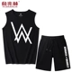 Áo vest thể thao nam phù hợp với thủy triều mùa hè giải trí thể thao Wukong áo thun không tay mặc cotton thủy thủ thương hiệu vest - Áo vest cotton khoác vest nam