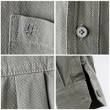 Зеленая летняя рубашка, хлопковый трендовый осенний кардиган для отдыха