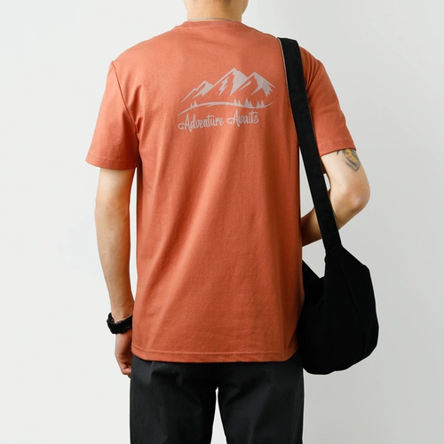 Мужская летняя шелковая белая футболка для отдыха, с вышивкой, круглый воротник