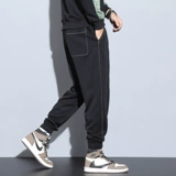 Мужские демисезонные эластичные штаны для отдыха, осенние, свободный прямой крой