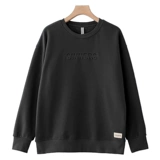 Мужская цветная демисезонная утепленная толстовка, осенний приятный телу лонгслив, круглый воротник, оверсайз