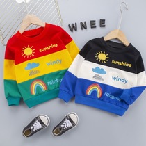 Boys jacket baby pure cotton coat 2021 new cartoon baby Yang baby blouse