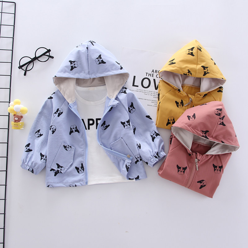 Boys spring thin cartoon coat 2020 new children's clothing boys spring and autumn casual outerwear zipper shirt