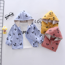 Boys spring - dress thin cartoon coat 2020 new childrens childrens clothing boy spring - autumn casual coat zipper