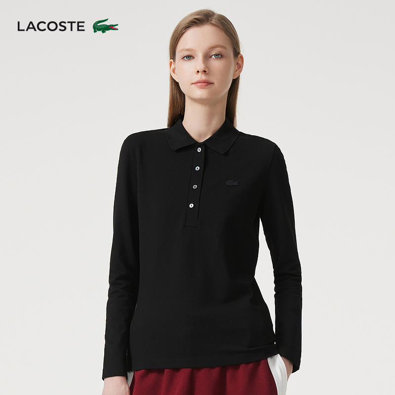 Lacoste French Crocodile Women's Clothing 26 Autumn Casual Simple Slim Long-Sleeved Lapel Polo Shirt | Pf5464 Lacoste French Crocodile Women's Clothing 26 Autumn Casual Simple Slim Long-Sleeved Lapel Polo Shirt | Pf5464