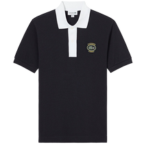 LACOSTE French crocodile mens 24 spring and summer new color-blocking pure cotton short-sleeved T-shirt POLO shirt) PH7369