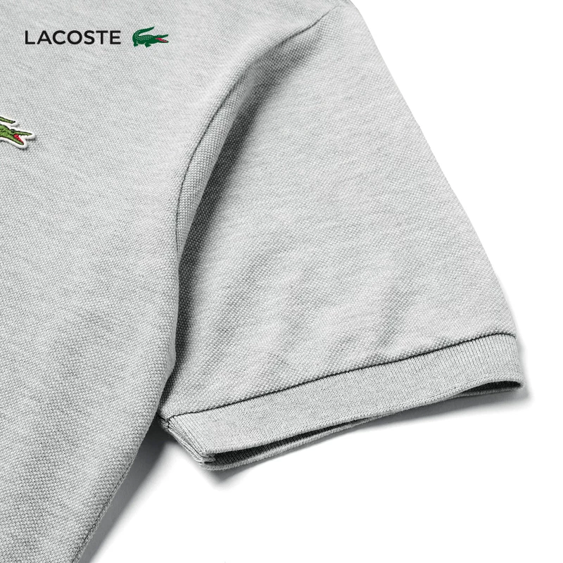 LACOSTE чистый хлопок polo с коротким рукавом, магазин французский крокодил мужской стиль L1264 лацканная корпоративная рубашка, молодежный и популярный дизайн
