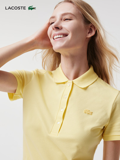 LACOSTE法国鳄鱼女装春夏简约舒适透气短袖T恤Polo衫|PF5462