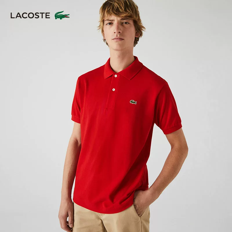 Футболка-поло в стиле LACOSTE Wang Yibo, хлопковая мужская POLO футболка с коротким рукавом, воротник, французский крокодил, бренд бизнес POLO, мужская базовая версия Polo