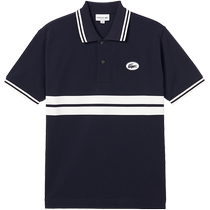 LACOSTE French crocodile mens 24 spring and summer new color-blocked cotton short-sleeved T-shirt POLO shirt) PH7447