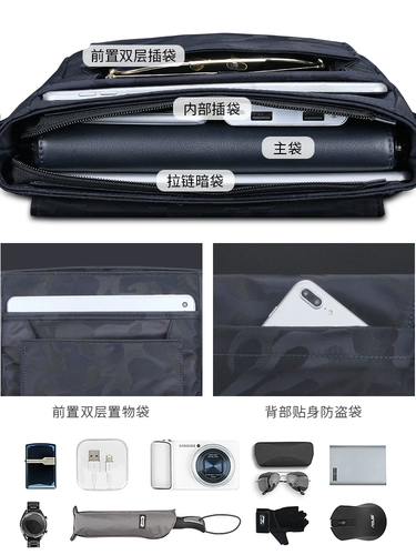 Сумка через плечо, шоппер, ткань оксфорд