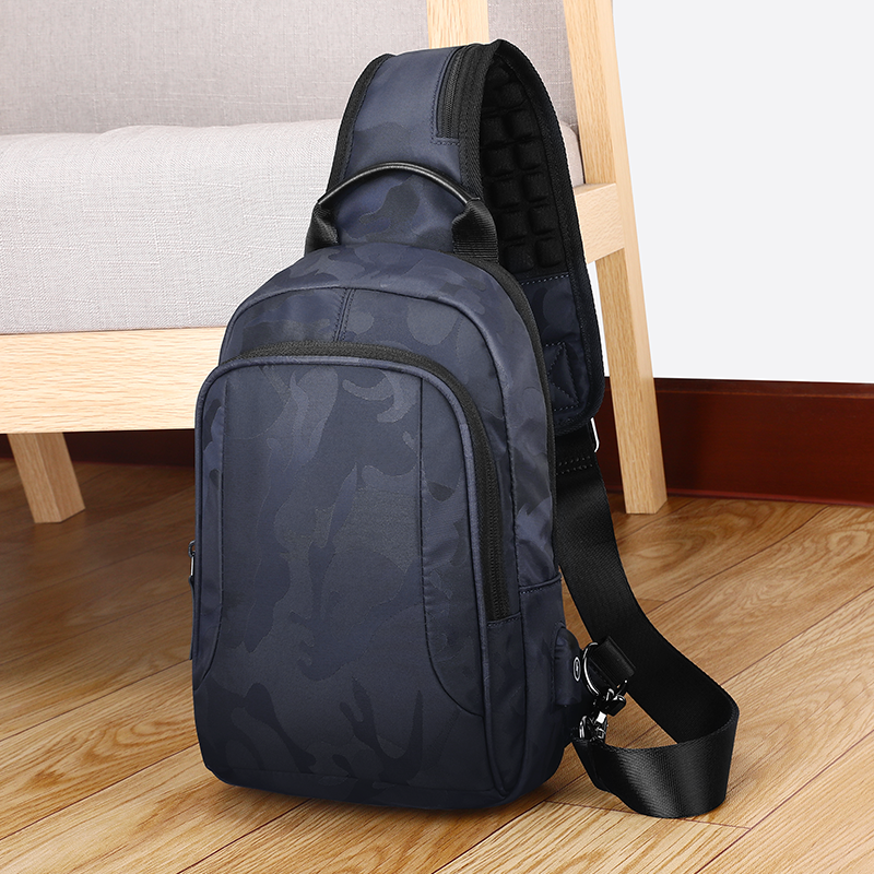 Fashion Chest Bag Men's Bag Business Casual Purse Large Capacity Chest Front Shoulder Bag New Slanted Satchel Men's Shoulder Bag