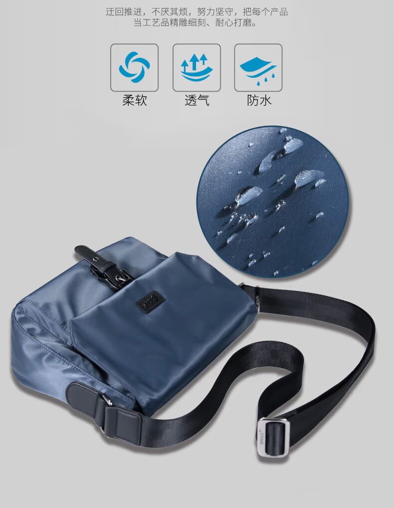 Túi đeo vai nam Túi Messenger Túi nam không thấm nước Oxford vải canvas mặt cắt ngang thời trang chính thức gói khác nhau - Túi của con người túi fendi