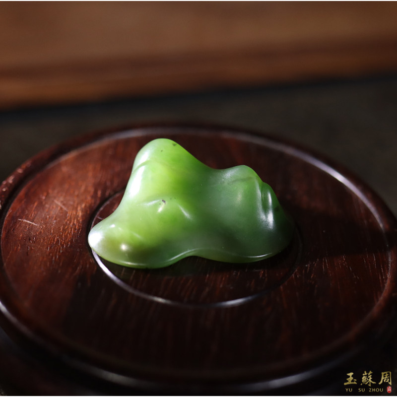 ✨【玉苏周】和田碧玉笔搁，收藏级别的文房雅器🌿-笔搁-淘宝好物网