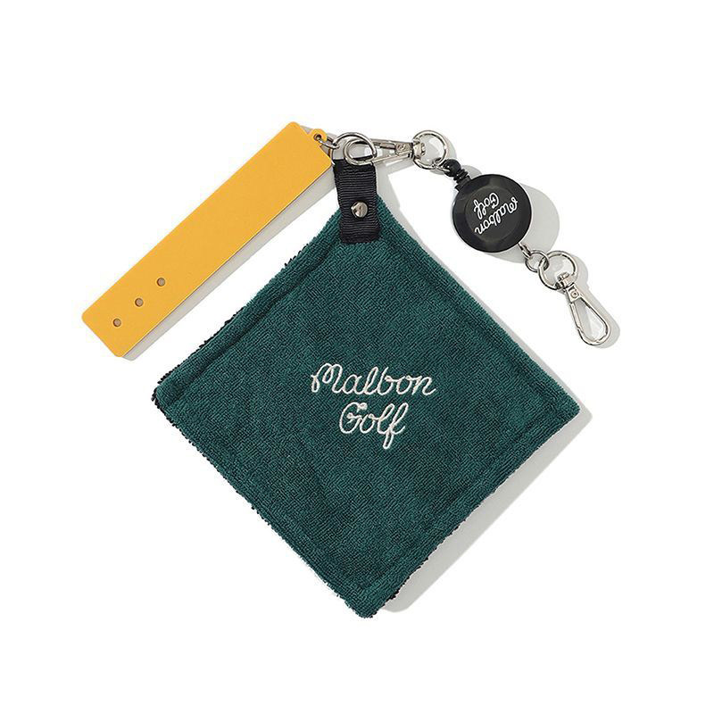 Multifunctional golf bag pendant retractable towel