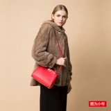 Кожаная небольшая сумка, сумка на одно плечо, из натуральной кожи, 2019