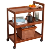 Универсальный домашний вагон-ресторан из натурального дерева для домашнего использования, тележка