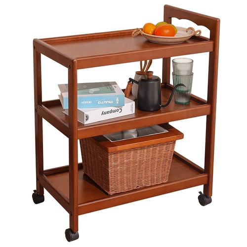 Универсальный домашний вагон-ресторан из натурального дерева для домашнего использования, тележка