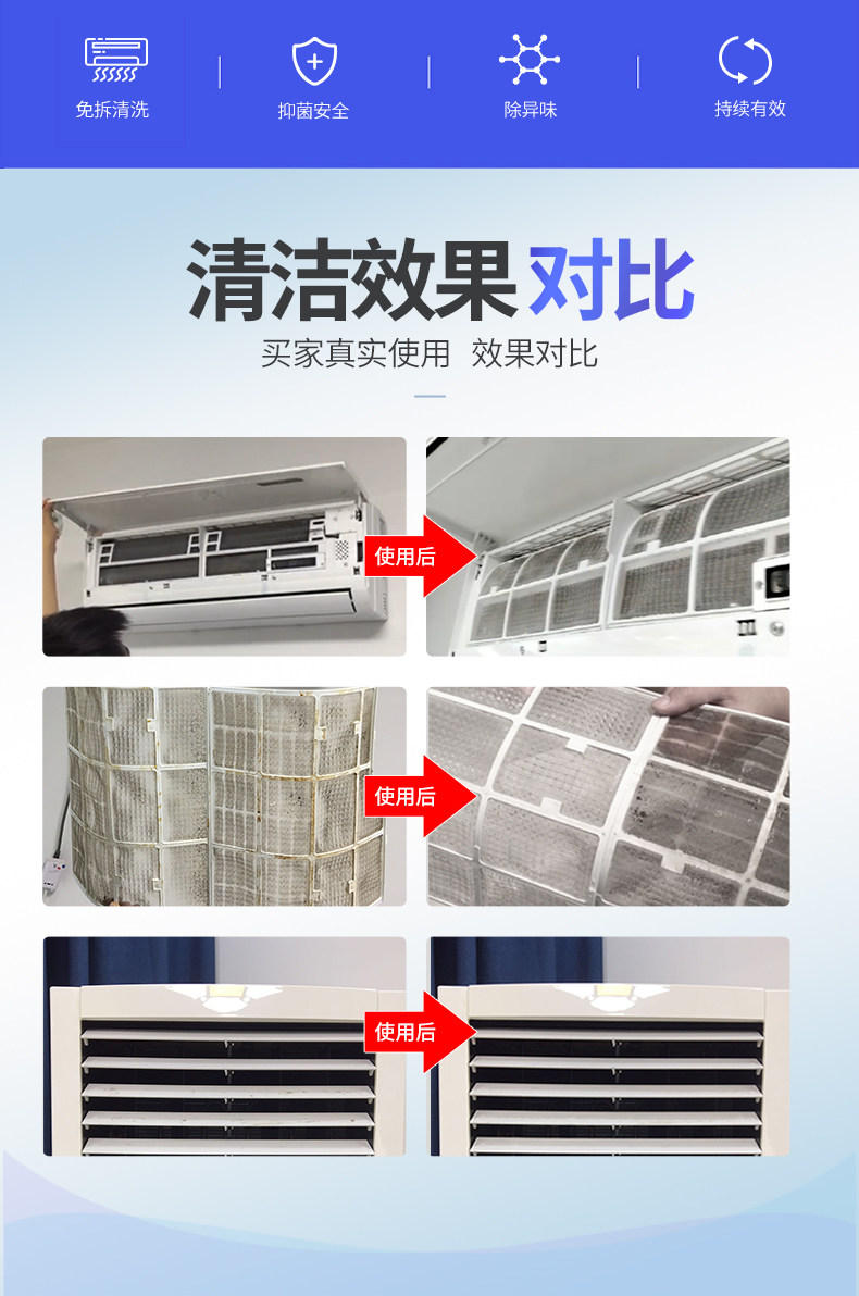 兔の力 洗空调清洗剂 去污神器 500ml 图4