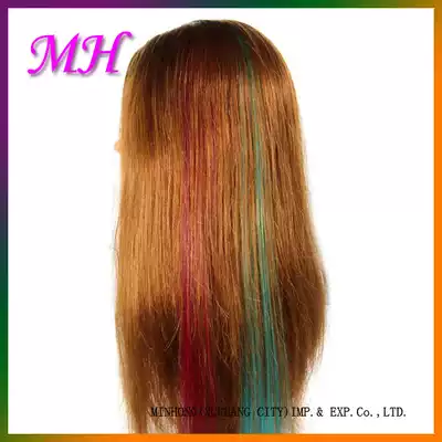 Trendy fashion high temperature silk wig hair extension strip nano invisible non-trace wig female patch long straight hair one piece