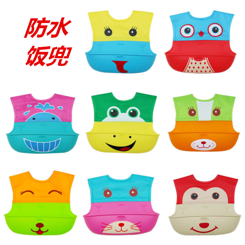 Silicone Baby Baby Eating Containment Pocket SOLID WATERPROOF ULTRA SOFT FOOD DINNER BIB CHILDREN TODDLER S LARGE MOUTHWATERING POCKET FREE WASH