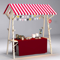 Anti-corrosion Wood Net Red night market stalls display racks bazaar stalls activity shelf scaffolding wooden stalls