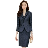 Осенний модный комплект, юбка, пиджак классического кроя, комбинезон, яркий броский стиль