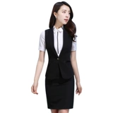 Летний комплект, классический костюм, юбка, жилет, комбинезон, в корейском стиле, яркий броский стиль