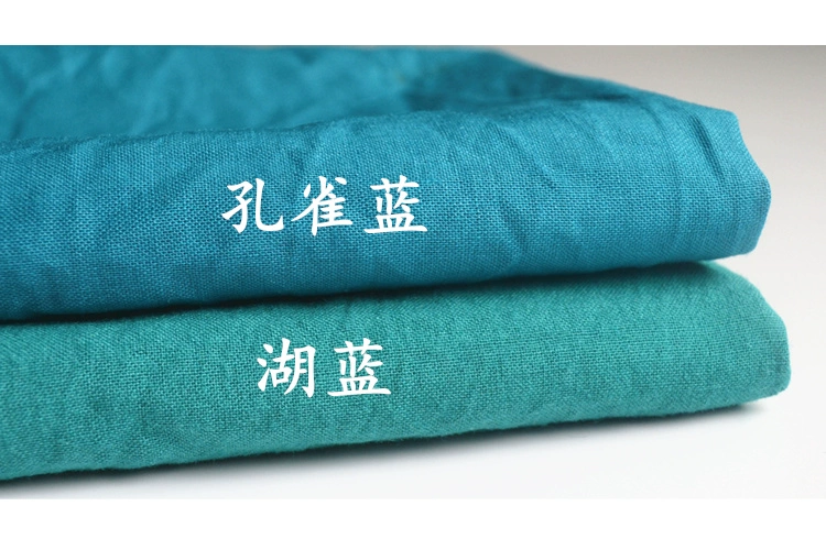 竹 tre nguyên chất vải lanh cotton mùa hè vải lanh mỏng giặt cao cấp DIY quần áo vải giải phóng mặt bằng - Vải vải tự làm