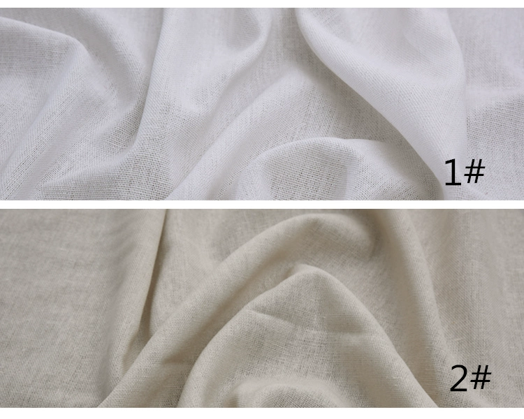 Vải lanh đơn sắc lanh màu trắng vải lanh tự làm vải may mặc mùa hè mỏng đồng bằng vải giải phóng mặt bằng đặc biệt - Vải vải tự làm vải dạ may áo măng tô