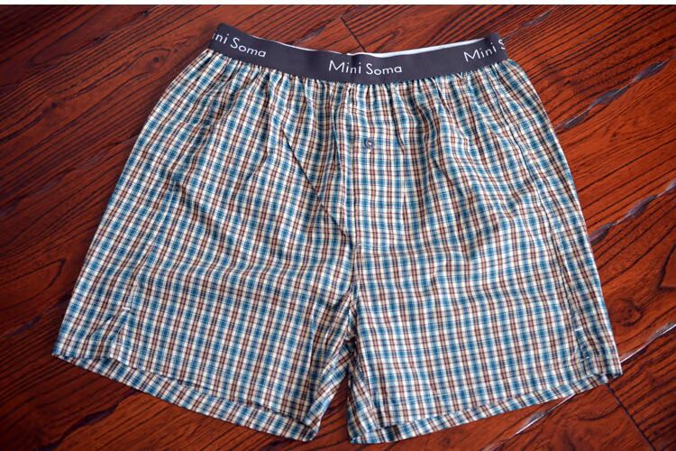 Mới gợi cảm dài cotton chủ yếu giữa quần eo cao quần lót nam quần boxer thoáng khí quần dài quần nam - Giữa eo quần lót lọt khe xẻ đáy