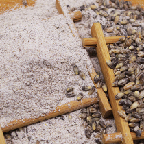 Black highland barley flour with Bran whole wheat black highland barley flour raw zanba powder 500g