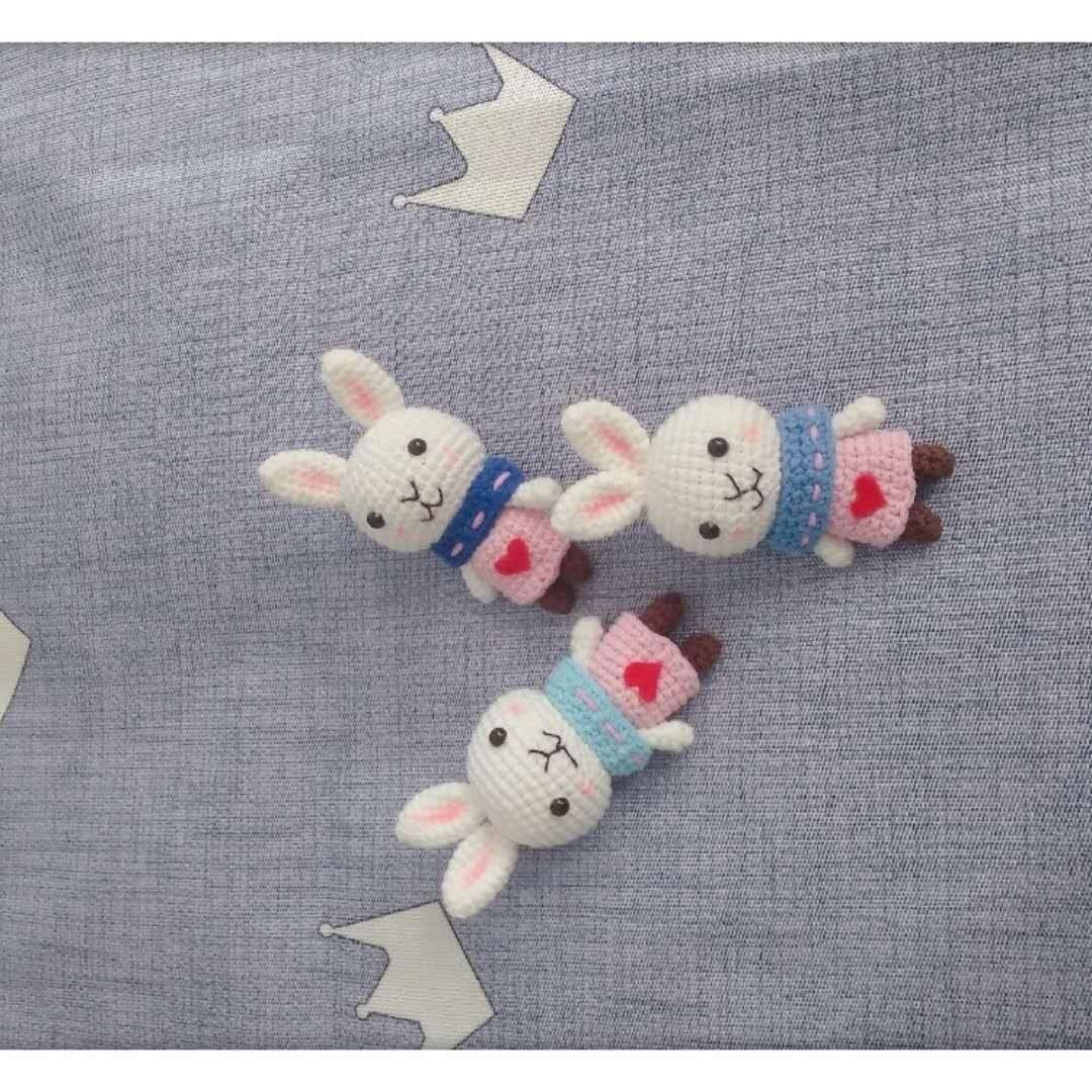 Mango home diy handmade crochet bunny bunny pendant woolen doll finished product is in stock