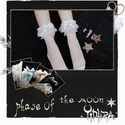 taobao agent Yidhra Dream Witch Original {Moon Phase Star} Phaseofthemoon Lolita bow socks