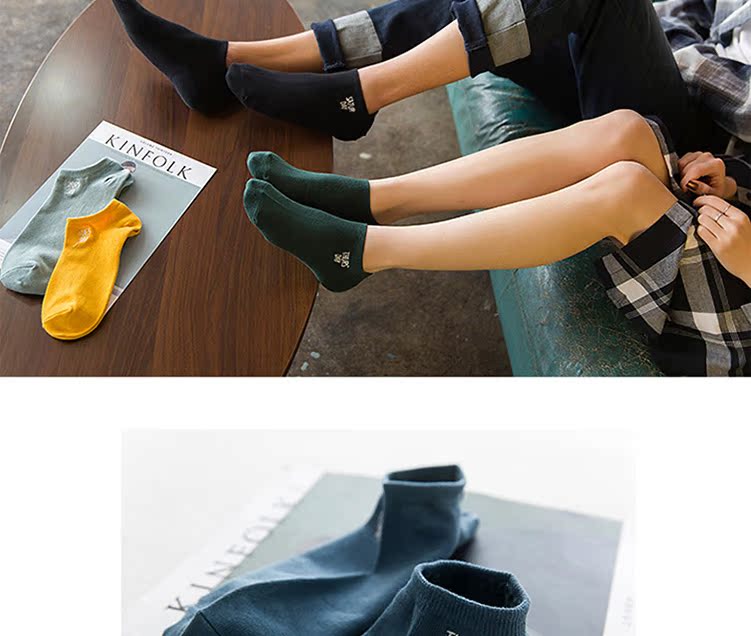 7 cặp của ngày thứ 7 vớ 7th vớ nữ vớ cotton rắn màu vớ thuyền thở thấp để giúp các cặp vợ chồng nam giới và phụ nữ thể thao