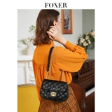 Небольшая сумка, летняя сумка для телефона, небольшая цепь на одно плечо, коллекция 2023, премиум класс, в стиле Шанель, из натуральной кожи, на цепочке