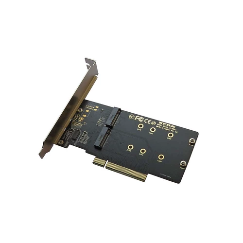 M.2 NVME SSD Card Card PCIE3.0 x8 Expand 2 Port M2 2280 ROTOR CARD поддерживает PCIE4.0