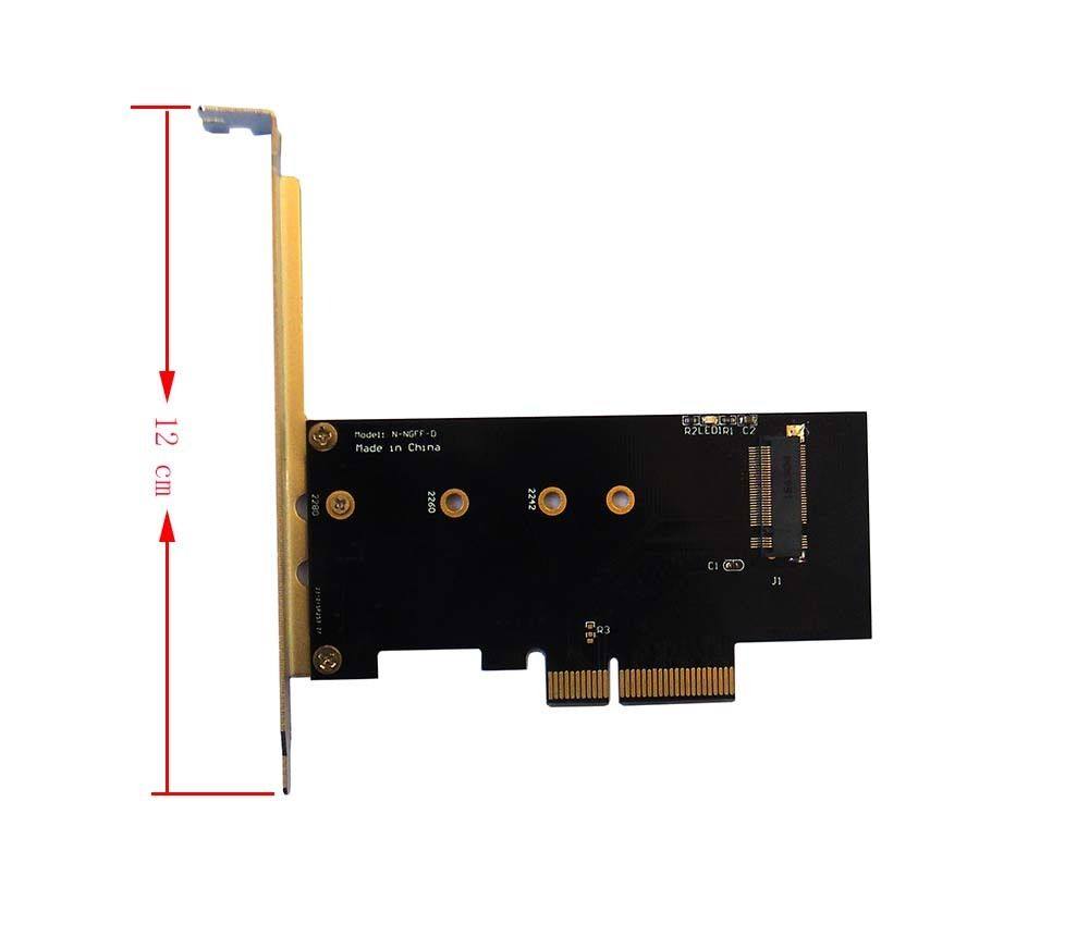 NVMe AHCI PCIe x4 M 2 NGFF SSD to PCIE 3 0 x4 adapter card adapter