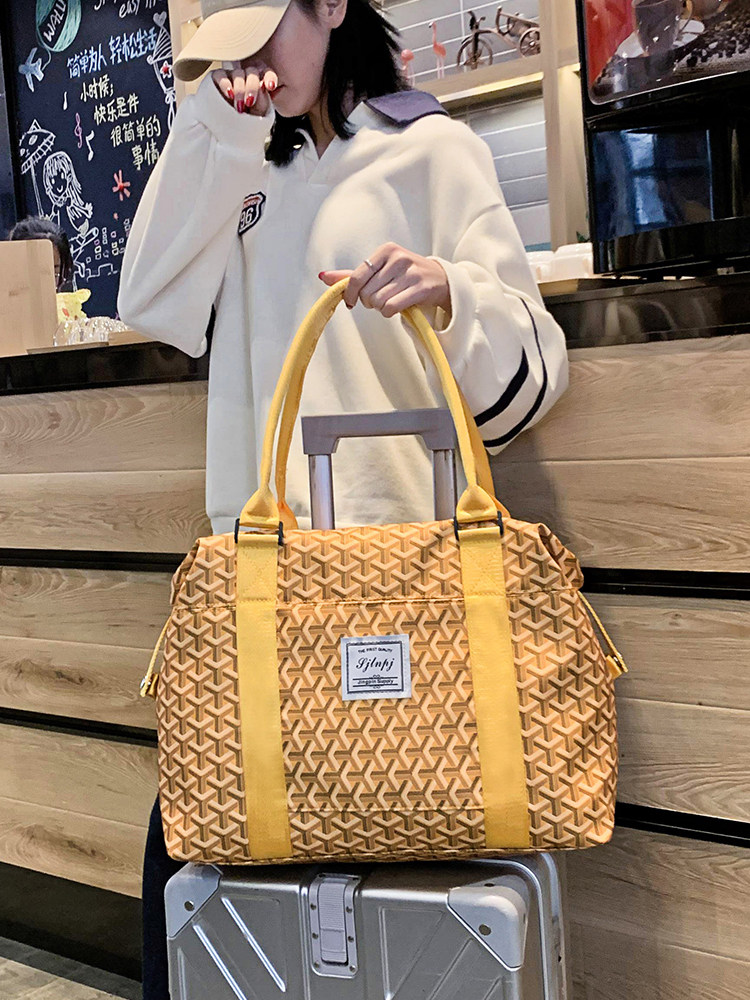Travel Bag 2024 New Model Large Capacity Women's Trendy Hand-Held Gym Bag Short-Distance Luggage Bag Waterproof Storage Bag