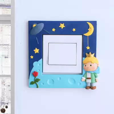 American Little Prince Resin Switch Sticker Protective Cover Decoration Bedroom Children's Room Creative Home Socket Home Wall Sticker