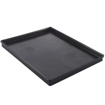 Anti-static tray Black plastic shallow square tray plastic tray Mobile phone display turnover box No 11 375*310*30