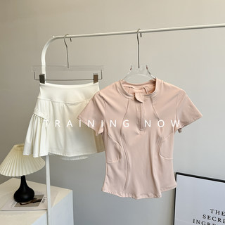 羽毛球服运动套装女夏季户外速干晨跑步瑜伽健身房训练网球半身裙