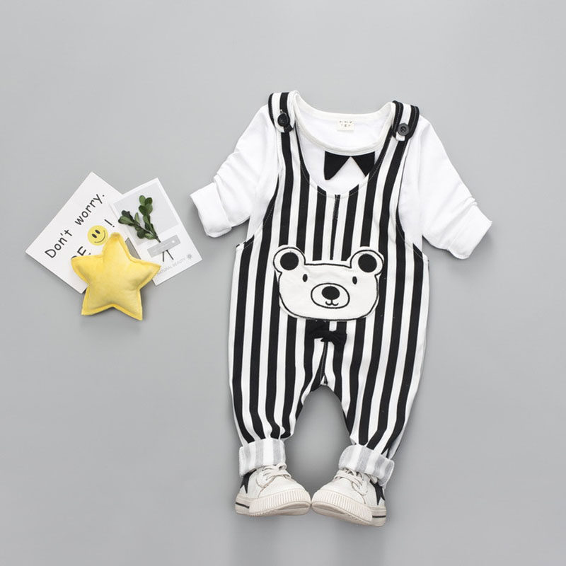 Child Clothing Spring Autumn Hug Baby Bag Pants Two Suit Pants Infant Long Sleeve Baby Bag Suit Men And Women's Spring Clothing Suit