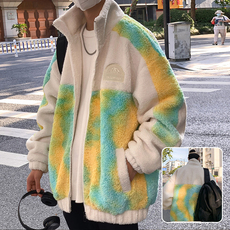 Куртка 羊羔绒棉衣男士外套秋冬季2022新款潮牌晋江棉服装加绒加厚棉袄子 In early tang dynasty