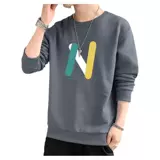 Демисезонная трендовая мужская осенняя толстовка, утепленный лонгслив, осенний